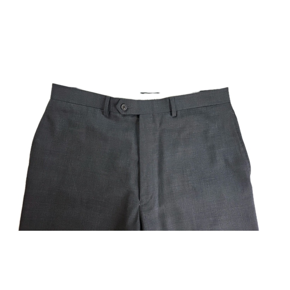 Lauren Ralph Lauren Mens Dark Gray Wool Total Comfort Dress Pants READ